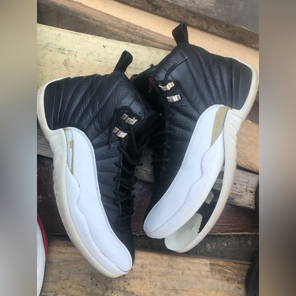 Jordan XII 12 Retro Playoff 2003 Black White Red 136001016